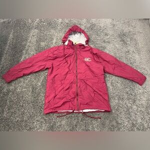 Champion Boston College Windbreaker Men’s XL Burgundy Embroidered Logo Vintage